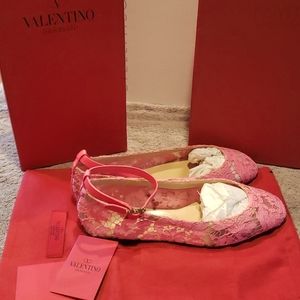 Valentino Sz 38 lace ballet flats